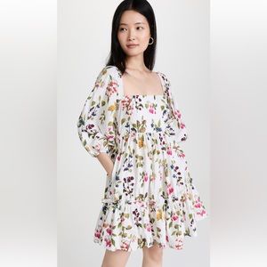 Cara Cara Sip Sip Dress in Botanical Ivory Print